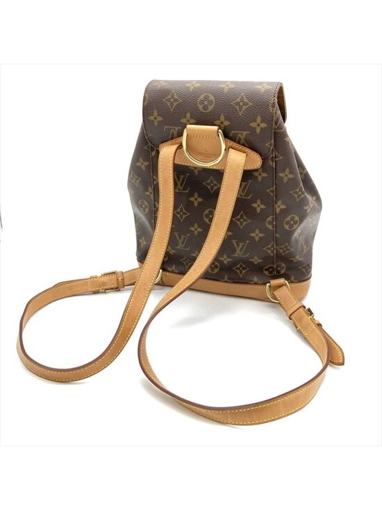 Louis Vuitton Montsouris MM Backpack Monogram Canvas Brown Gold Hardware main image 7